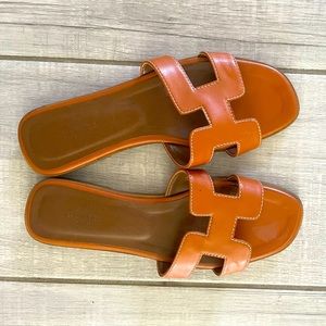 Hermes tan sandals